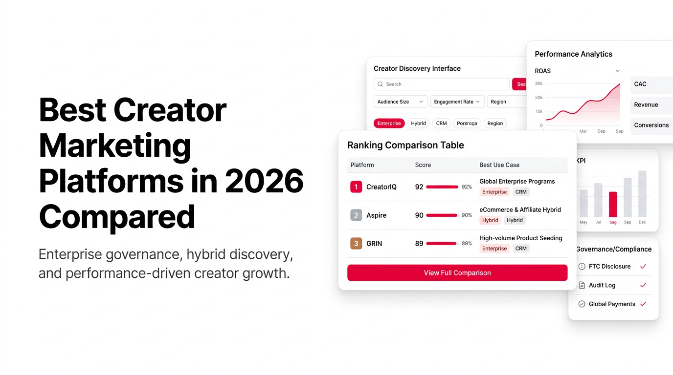 Best Creator Marketing Platforms in 2026: Ranked
